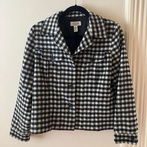 Checked shirt jacket